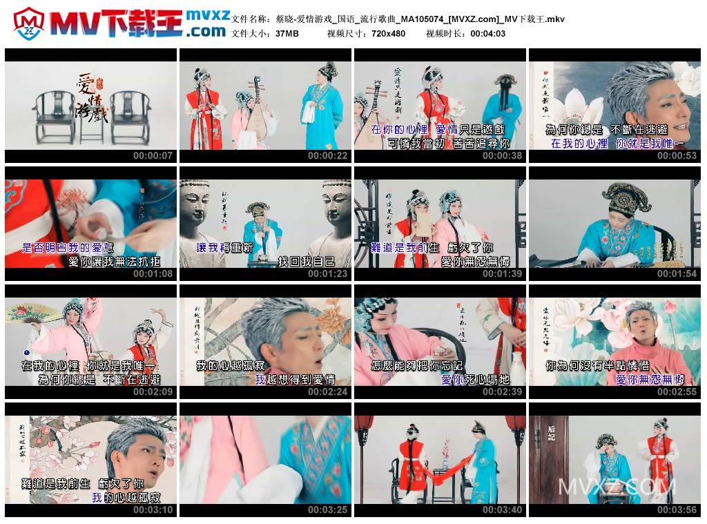 蔡晓-爱情游戏_国语_流行歌曲_MA105074